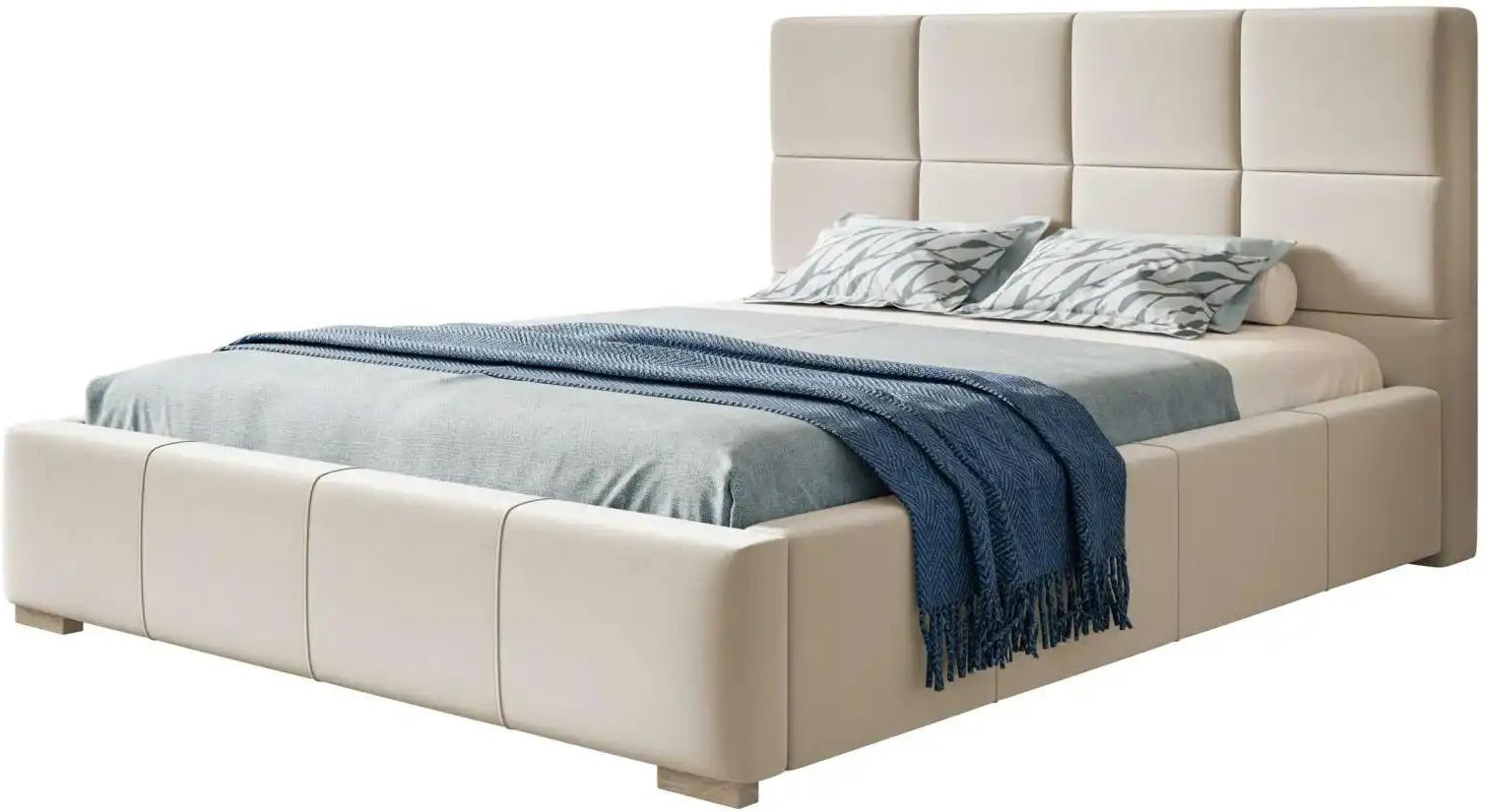 Polsterbett mit Stauraum Poole ¦ creme ¦ Maße (cm): B: 200 H: 104 Betten > Polsterbetten - Höffner