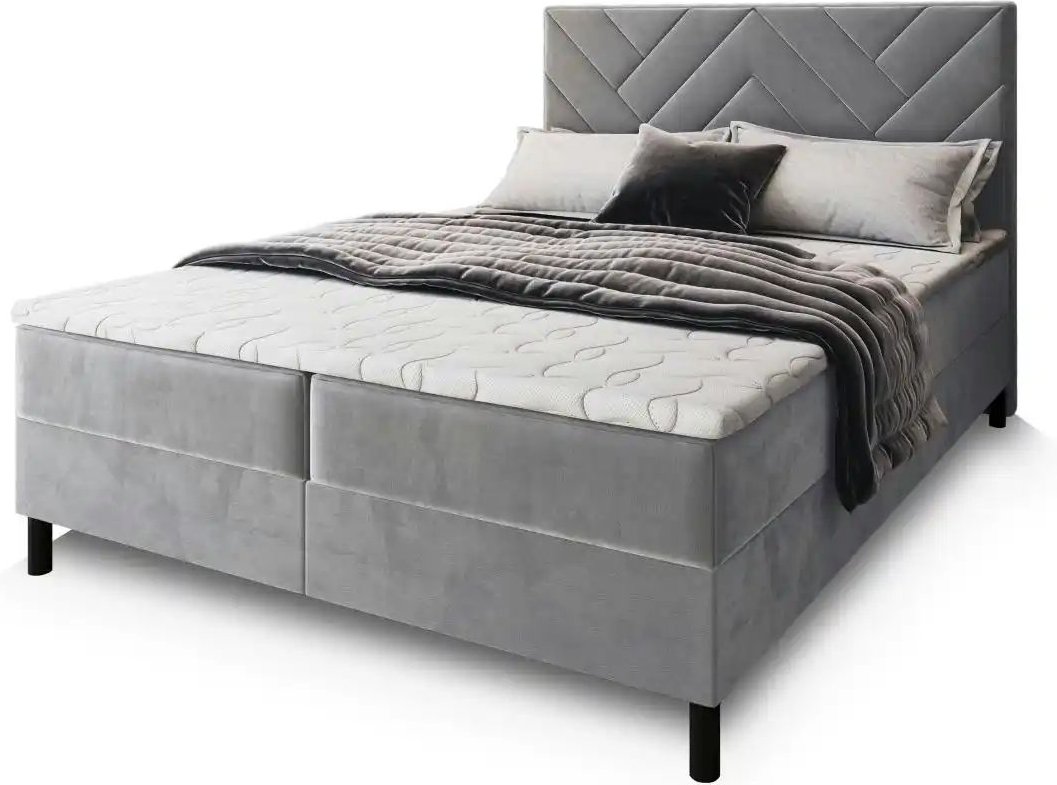 MASSENO Boxbett mit Bettkasten Rokis ¦ grau ¦ Maße (cm): B: 180 H: 98 Betten > Polsterbetten - Höffner