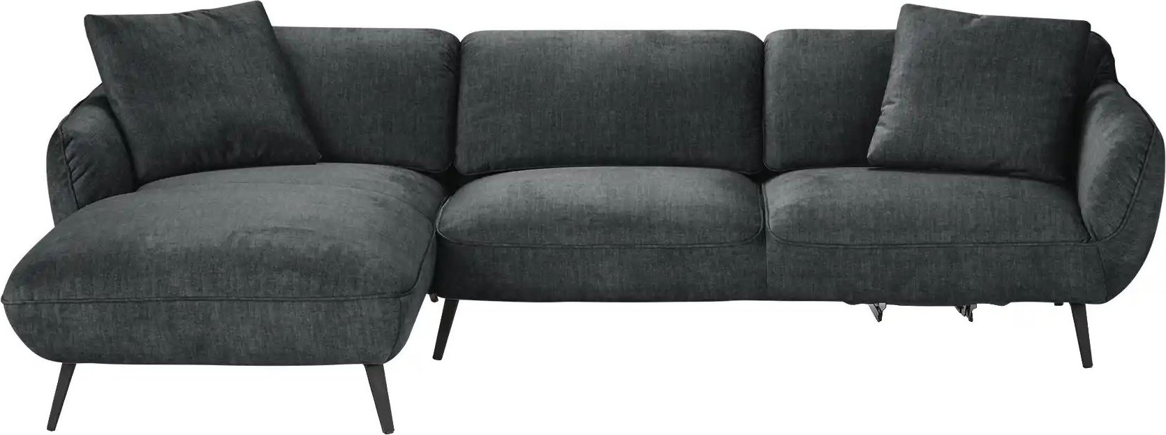 pop Ecksofa Ventus ¦ schwarz ¦ Maße (cm): B: 281 H: 111 T: 174.0 Polstermöbel > Sofas > 3-Sitzer - Höffner