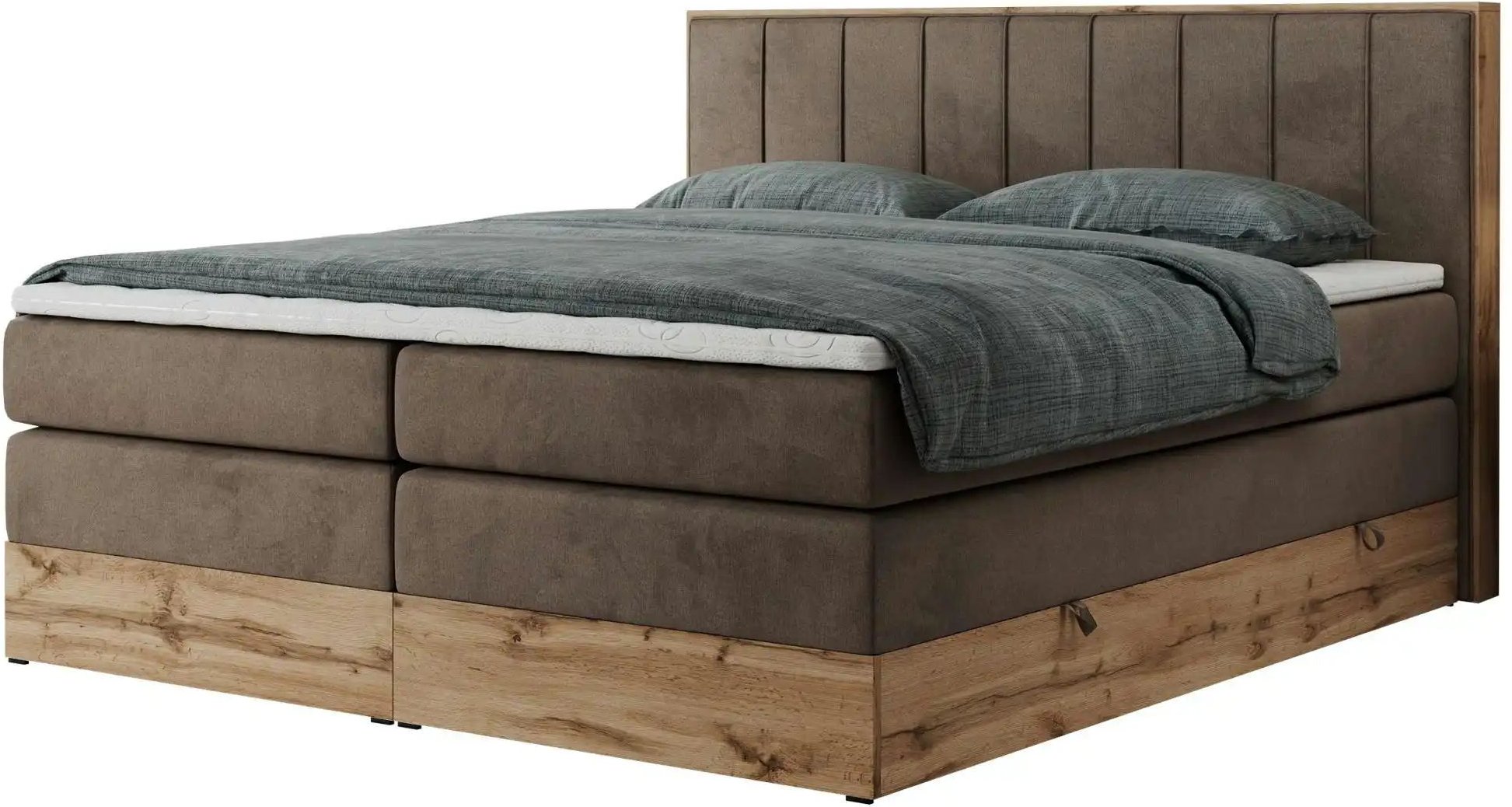 Boxspringbett mit Bettkasten Bellissimo King ¦ braun ¦ Maße (cm): B: 188 H: 115 Betten > Boxspringbetten - Höffner