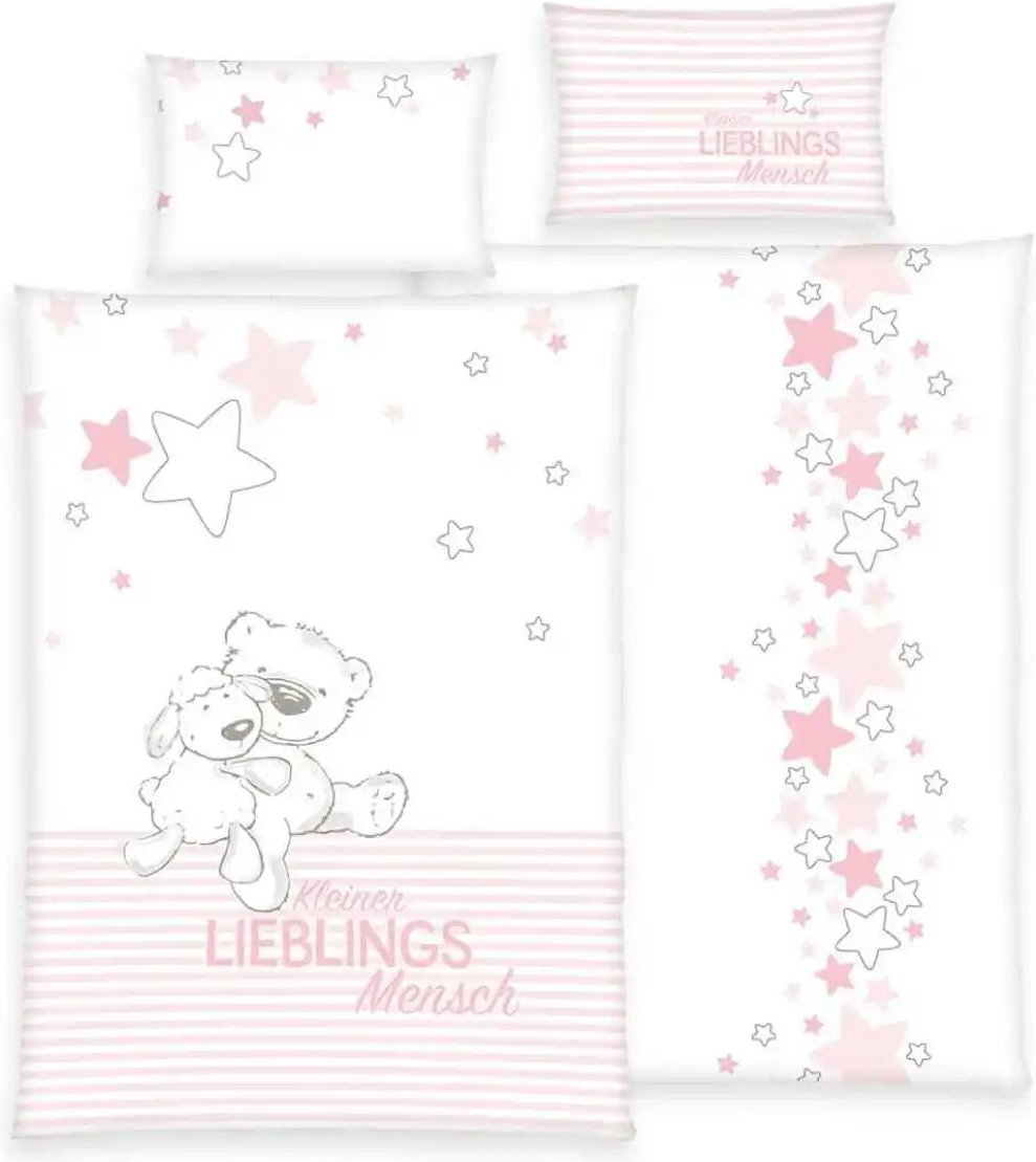 Herding Bettwäsche-Set Kleiner Lieblingsmensch ¦ mehrfarbig ¦ Maße (cm): B: 100 H: 1 Bettwaren > Bettwäsche > Kinderbet...