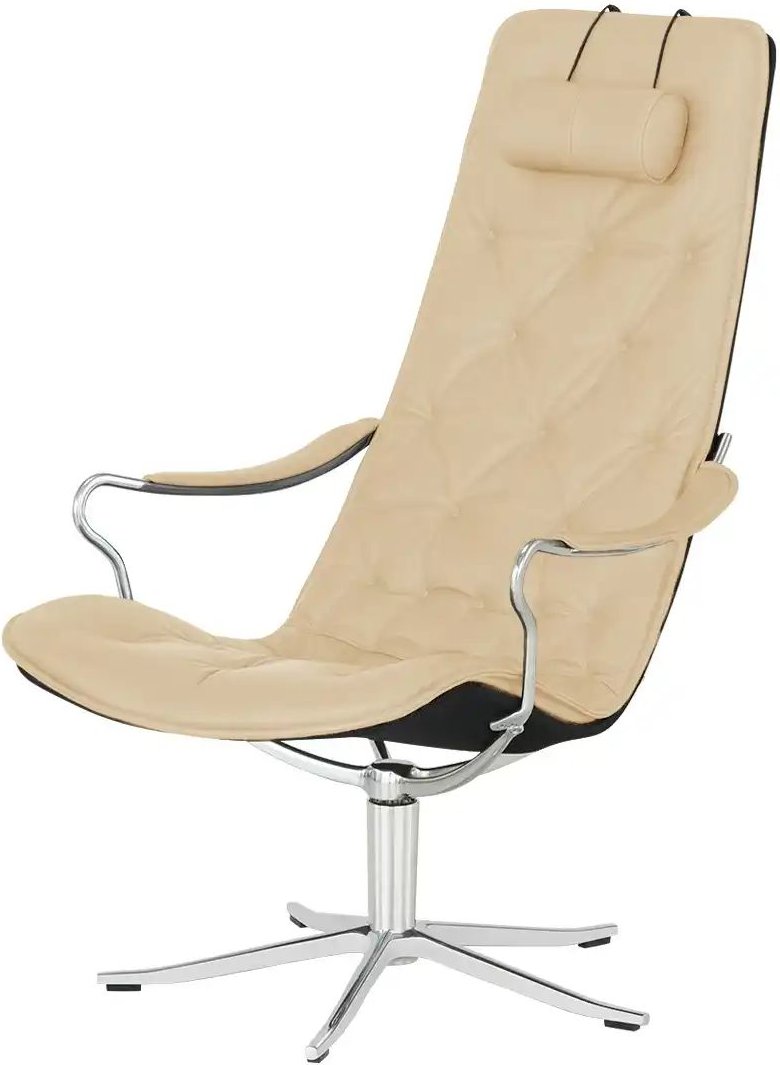 Drehsessel aus Echtleder Bravo ¦ beige ¦ Maße (cm): B: 65 H: 106 T: 87.0 Polstermöbel > Sessel > Relaxsessel - Höffner