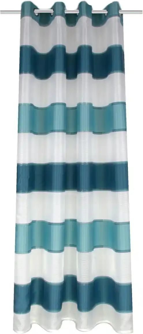 HOME Wohnideen Ösenschal ¦ türkis/petrol ¦ Synthetik ¦ Maße (cm): B: 140 H: 245 Gardinen & Rollos > Gardinen & Vorhäng...