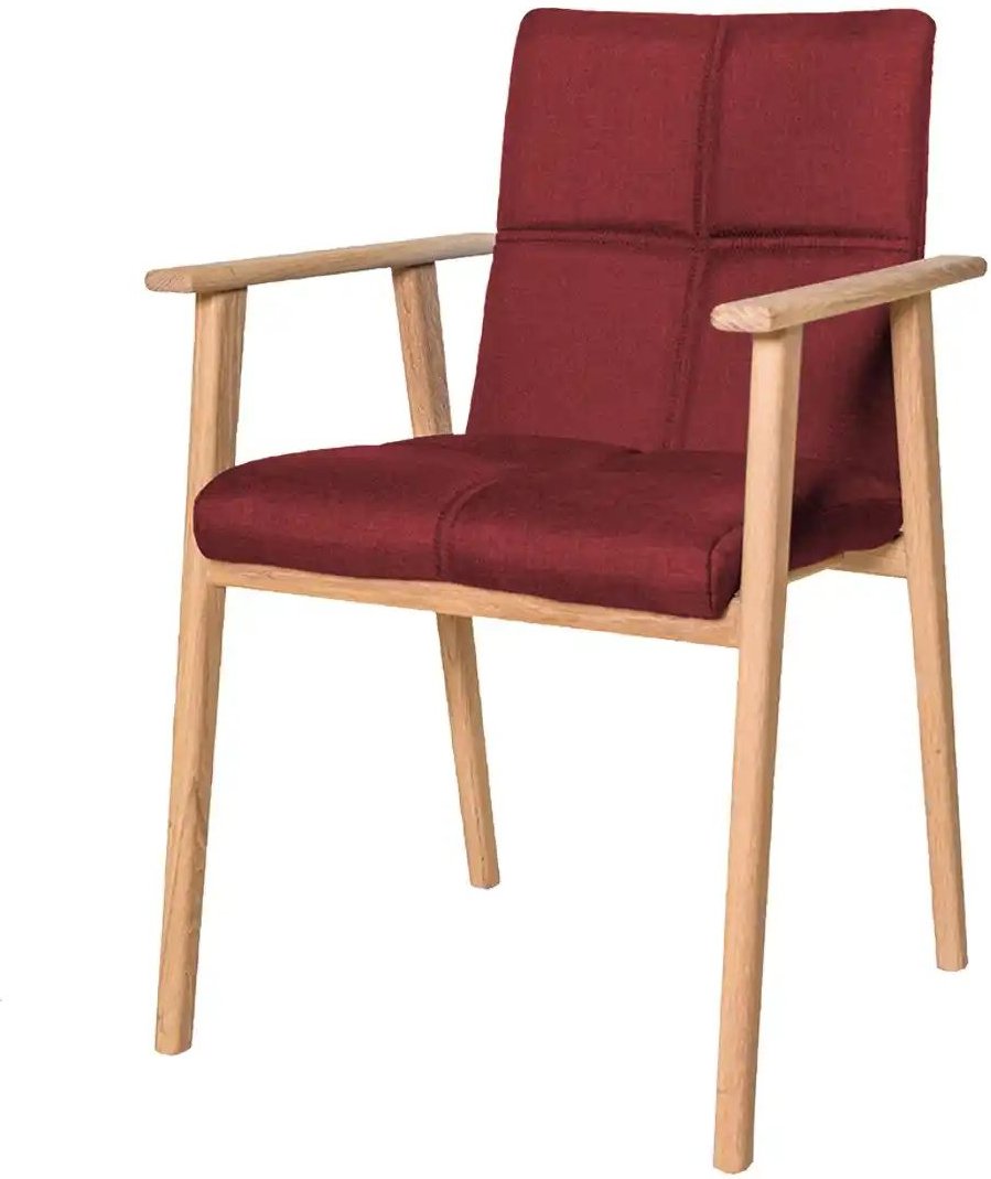 Woodford Armlehnstuhl mit Steppung Anni ¦ rot ¦ Maße (cm): B: 56 H: 86 T: 55.0 Stühle > Esszimmerstühle > Esszimmerstühl...