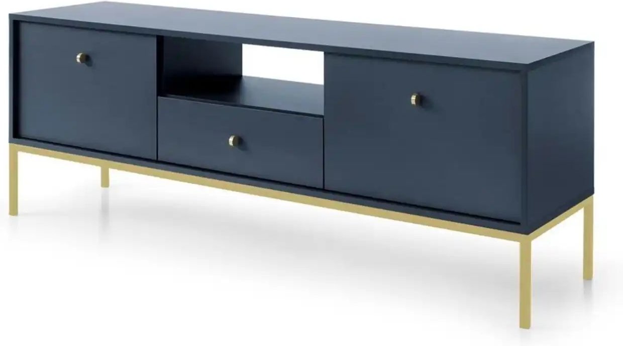 Lowboard Molly ¦ blau ¦ Maße (cm): B: 153,4 H: 56,2 Kommoden & Sideboards > Lowboards - Höffner