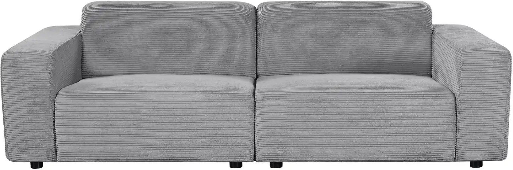 uno Einzelsofa aus Cord Sani ¦ grau ¦ Maße (cm): B: 243 H: 72 T: 105.0 Polstermöbel > Sofas > Einzelsofas - Höffner