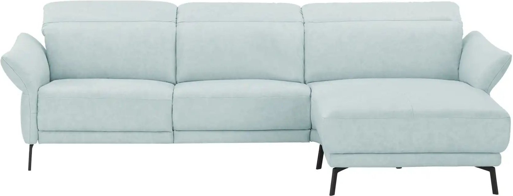 Wohnwert Ecksofa Leder Bellana ¦ blau ¦ Maße (cm): B: 285 H: 101 T: 161.0 Polstermöbel > Sofas > Ecksofas - Höffner