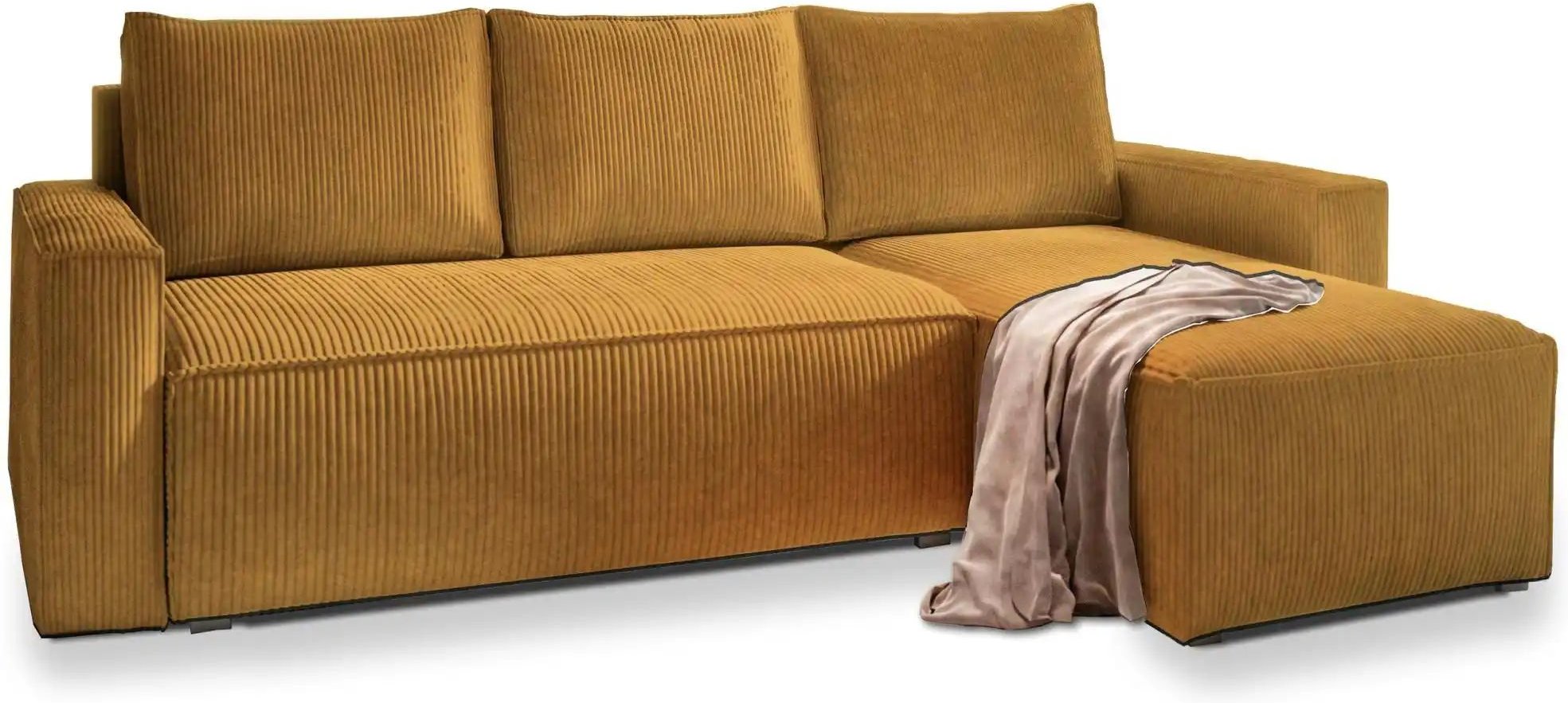 MASSENO Ecksofa mit Schlaffunktion Potaro ¦ gelb ¦ Maße (cm): B: 230 H: 85 Polstermöbel > Sofas > Ecksofas - Höffner