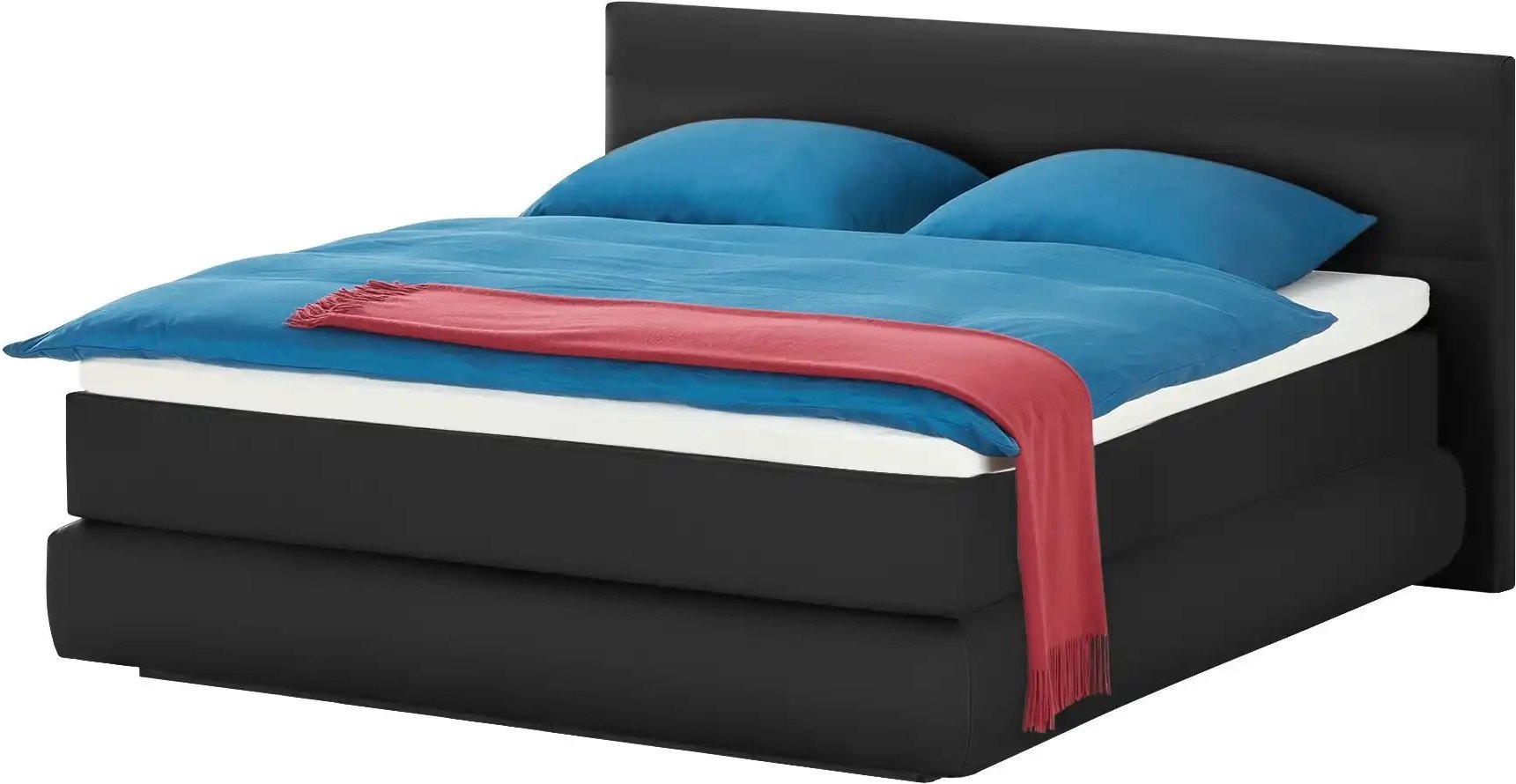 Wohnwert Boxspringbett  Dormian Bolge Low ¦ schwarz ¦ Maße (cm): B: 200 H: 102 Betten > Boxspringbetten - Höffner