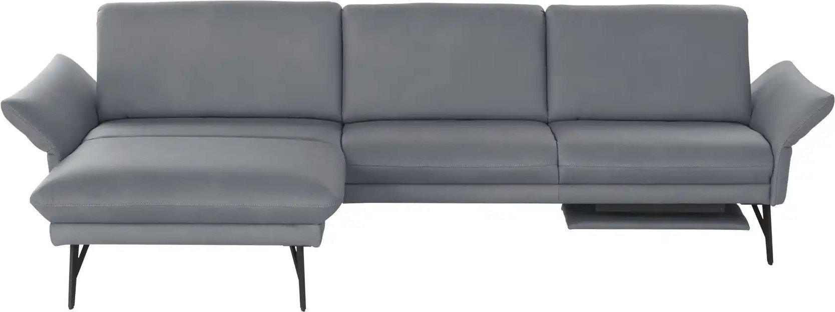 himolla Ecksofa Echtleder 1928 ¦ grau ¦ Maße (cm): B: 296 H: 85 T: 175.0 Polstermöbel > Sofas > Ecksofas - Höffner