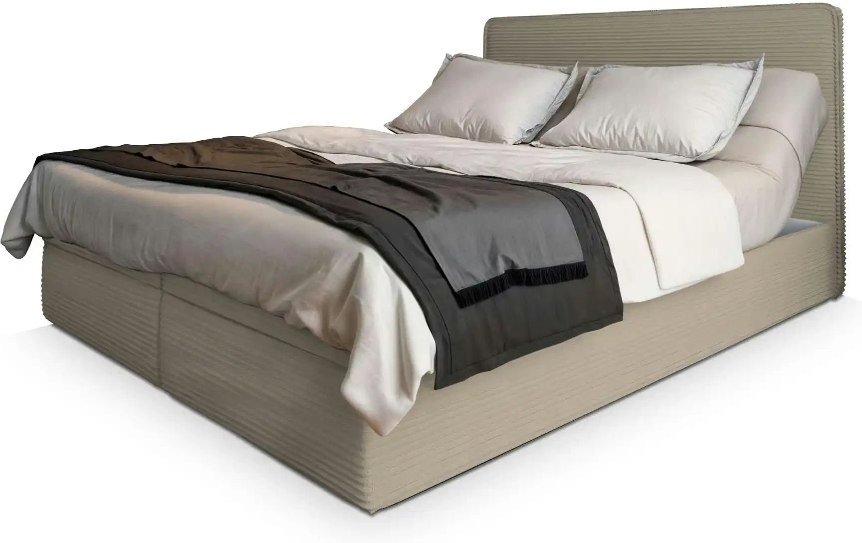 MASSENO Boxbett mit Bettkasten Astor ¦ beige ¦ Maße (cm): B: 180 H: 98 Betten > Polsterbetten - Höffner