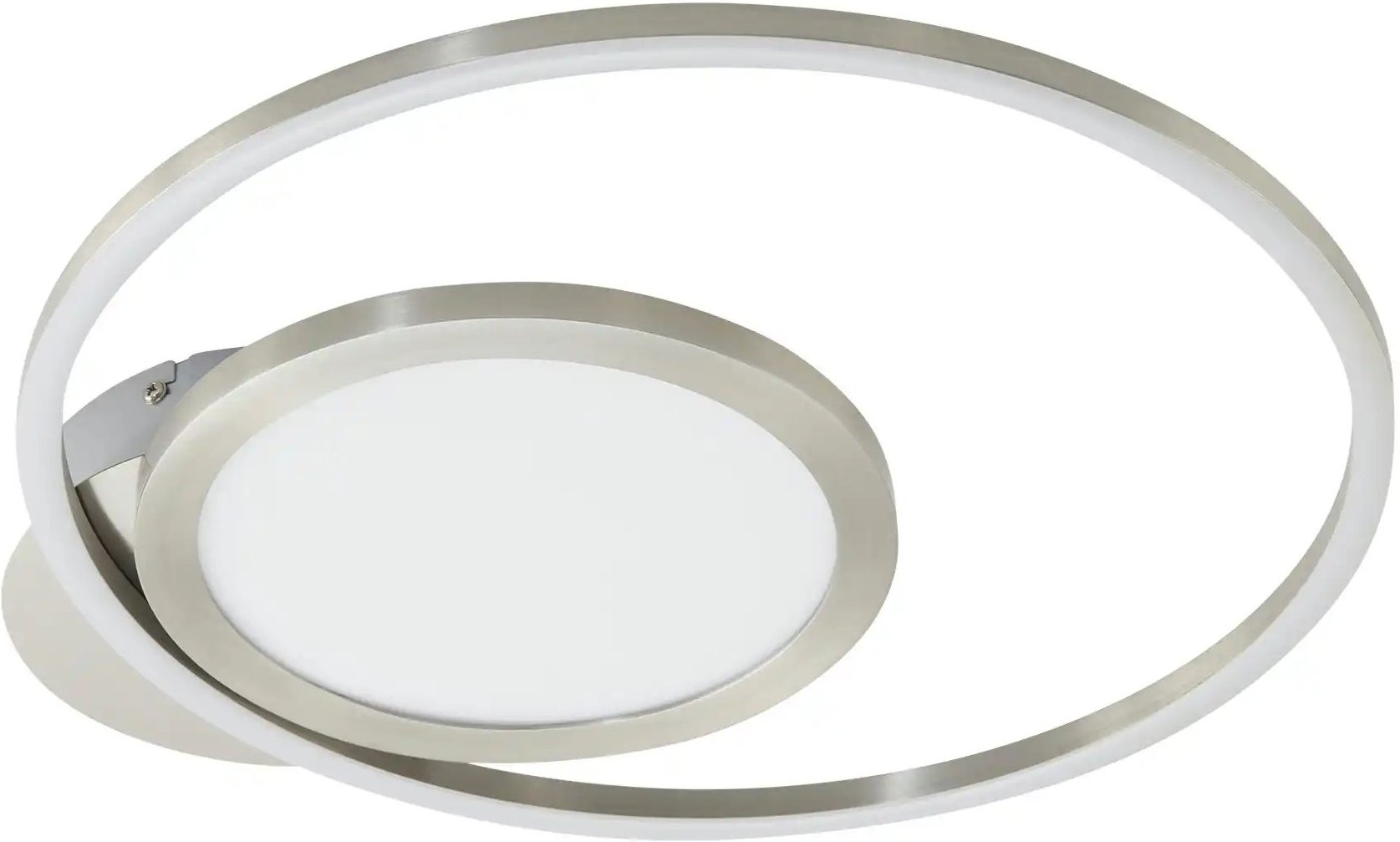 KHG LED-Deckenleuchte weiß `Kreise´ ¦ weiß ¦ Maße (cm): B: 43 H: 5,5 T: 39.3 Lampen & Leuchten > Deckenleuchten - Höf...