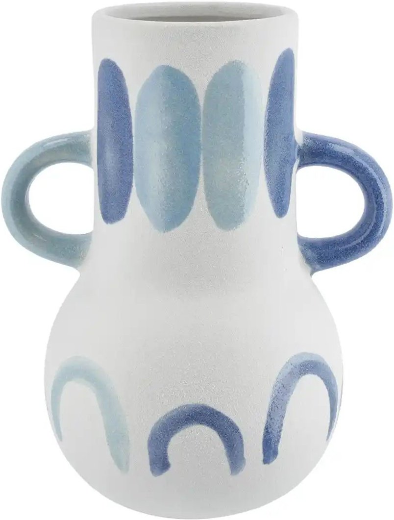Vase ¦ blau ¦ Steingut ¦ Maße (cm): H: 20 Ø: 15 Accessoires > Vasen - Höffner