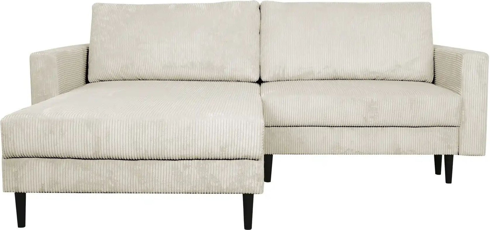 Thumbnail - uno Ecksofa trendiger Cordstoff Livorno ¦ creme ¦ Maße (cm): B: 221 H: 105 T: 153.0 Polstermöbel > Sofas > Ecksofas - Hö...