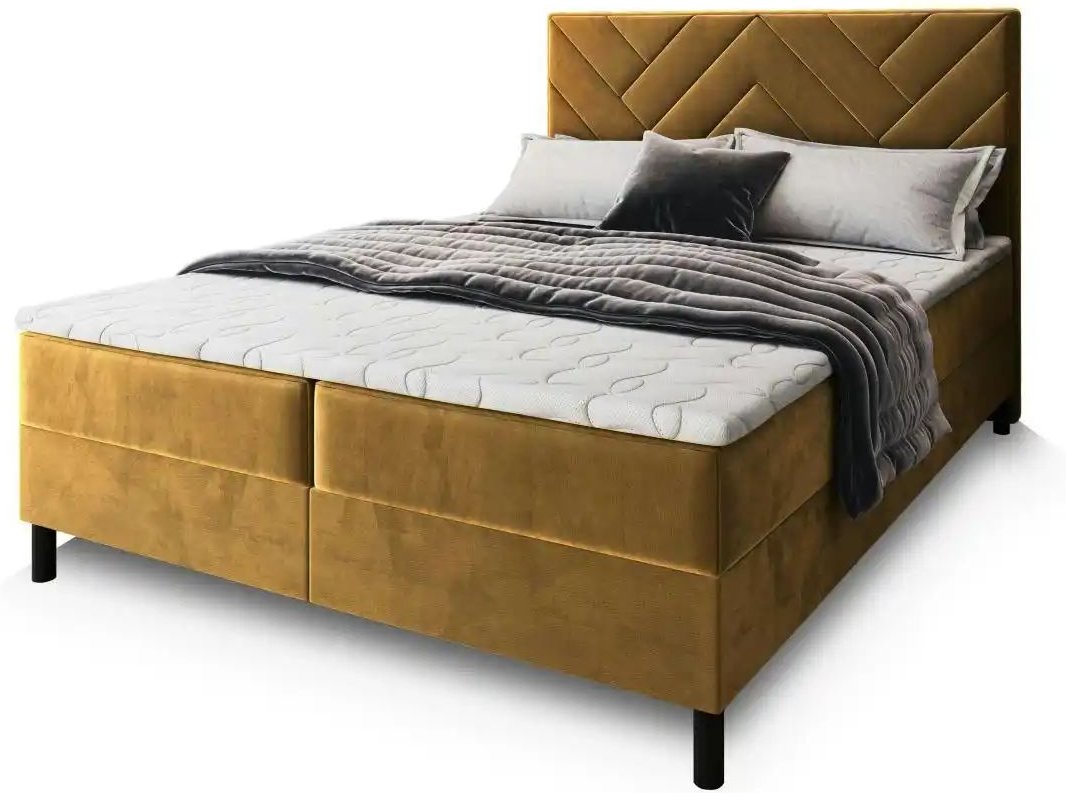 MASSENO Boxbett mit Bettkasten Rokis ¦ gelb ¦ Maße (cm): B: 140 H: 98 Betten > Polsterbetten - Höffner