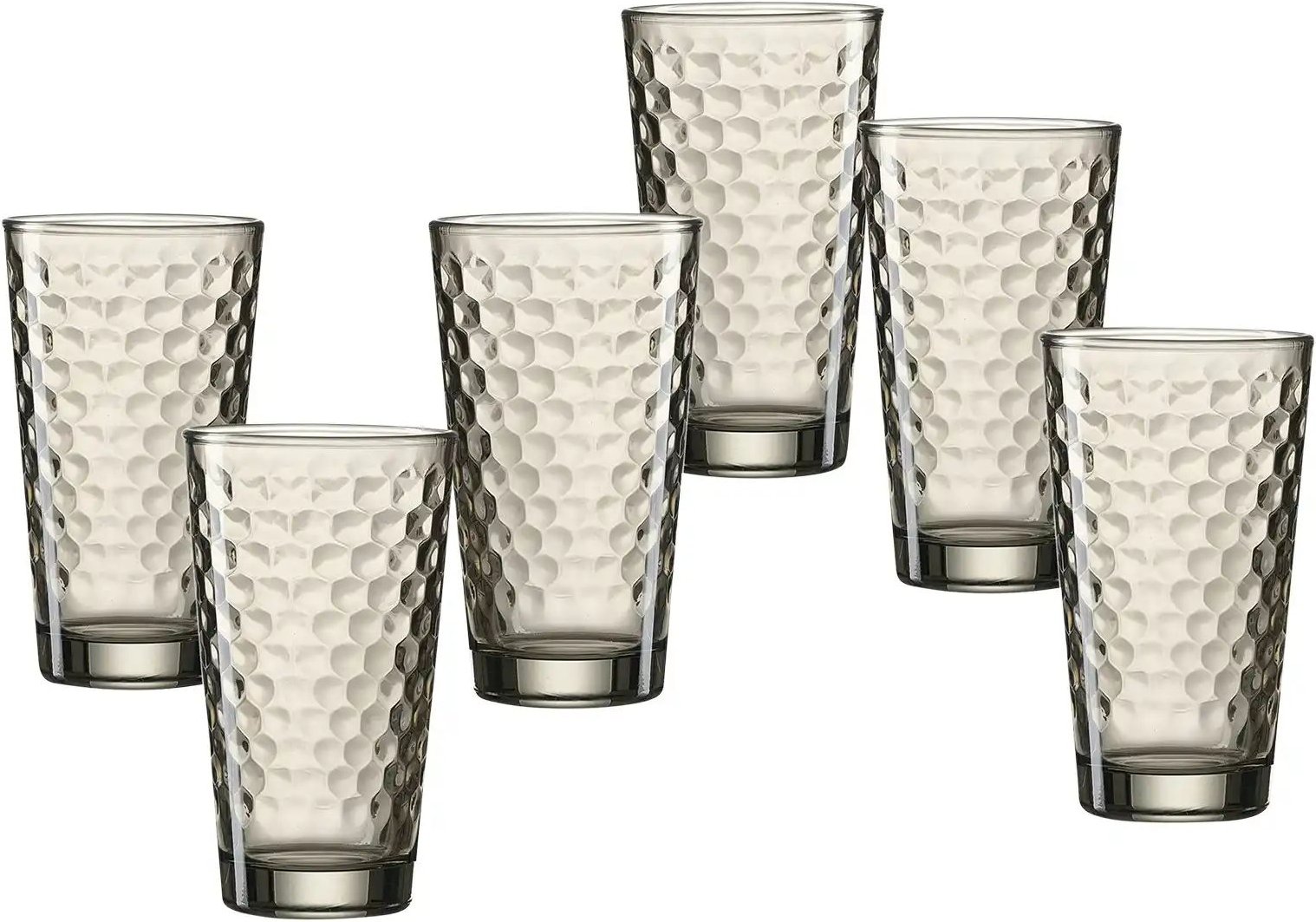 Ritzenhoff & Breker Longdrinkgläserset 6-teilig Favo ¦ grau ¦ Glas Gläser & Karaffen - Höffner