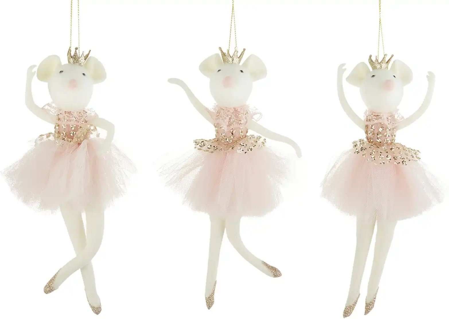 Anhänger Mäuse sortiert ¦ rosa/pink ¦ Polyester ¦ Maße (cm): H: 26,4 Ø: 5.7 Weihnachten - Höffner