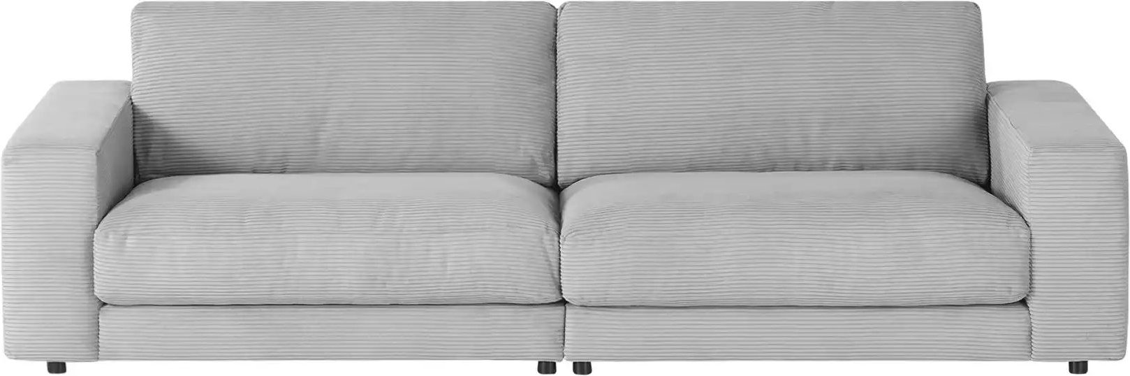 Thumbnail - Jette Home Sofa Cord Sila ¦ grau ¦ Maße (cm): B: 250 H: 85 T: 127.0 Polstermöbel > Sofas > 3-Sitzer - Höffner
