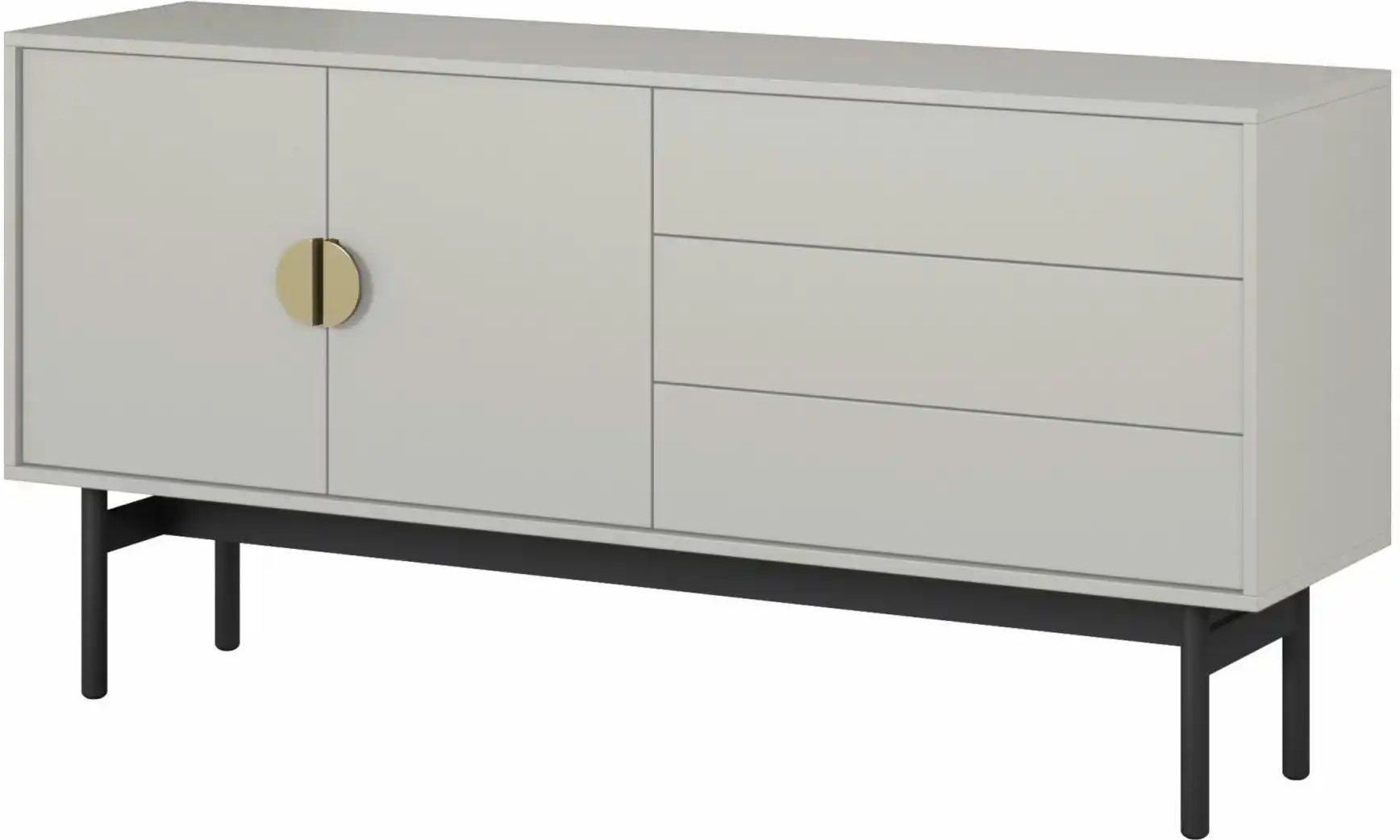 Selsey Sideboard Stoon ¦ grau ¦ Maße (cm): B: 154 H: 76,1 Kommoden & Sideboards > Sideboards - Höffner
