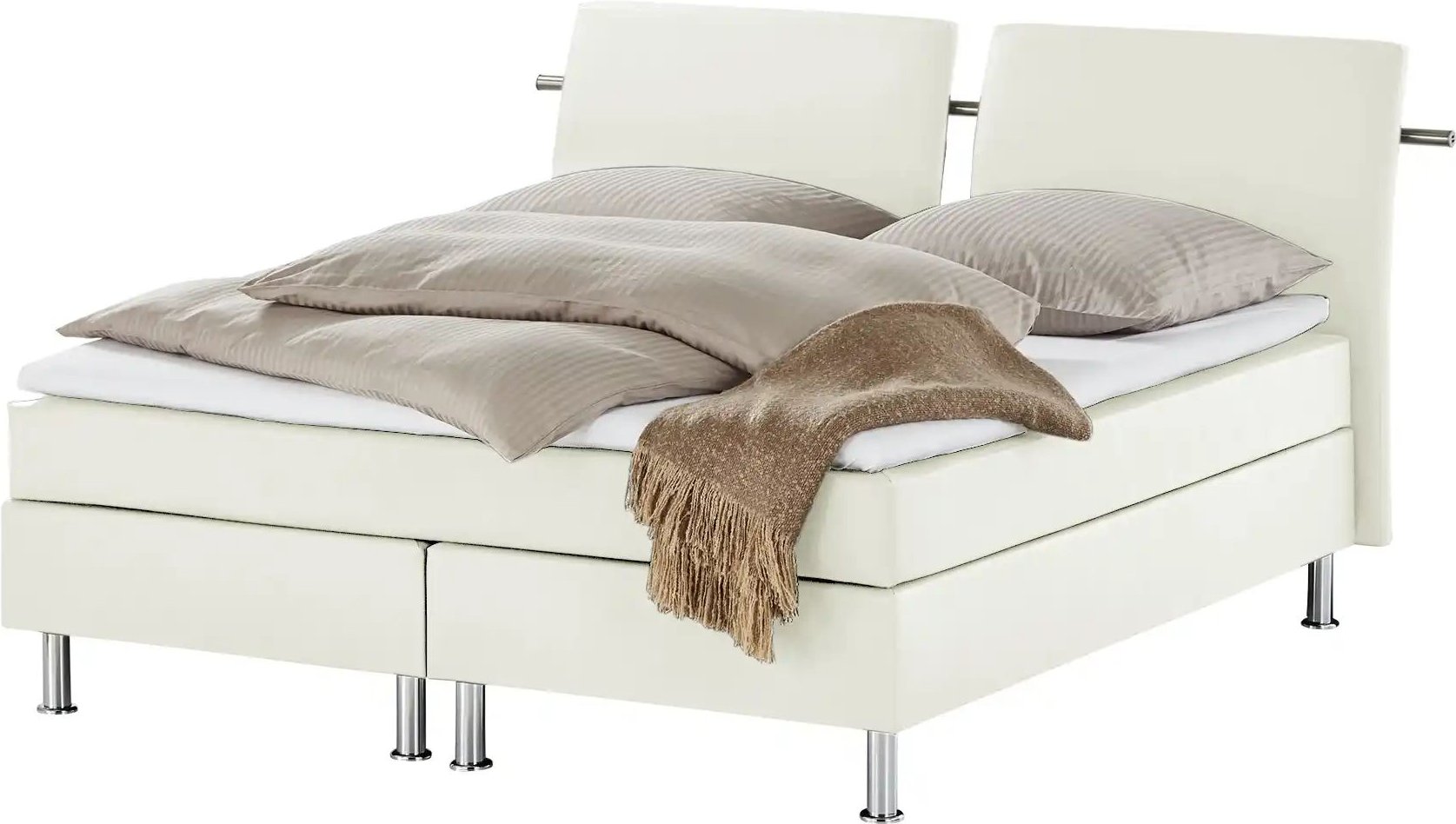 Thumbnail - Boxspringbett Krom ¦ weiß ¦ Maße (cm): B: 192 H: 122 Betten > Boxspringbetten - Höffner