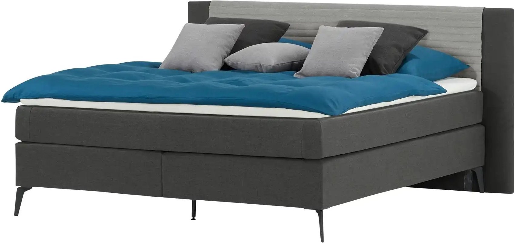 Boxspringbett Synda ¦ grau ¦ Maße (cm): B: 160 H: 107 Betten > Boxspringbetten - Höffner