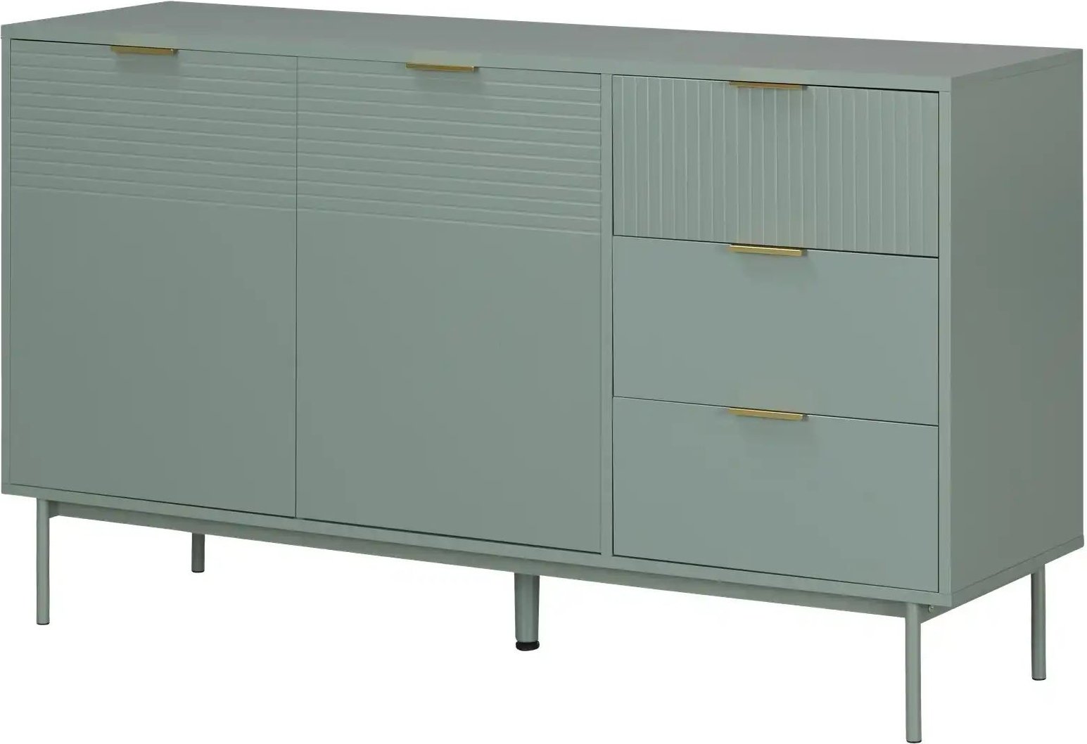Sideboard Nanno ¦ grün ¦ Maße (cm): B: 140 H: 79,5 T: 41.5 Kommoden & Sideboards > Sideboards - Höffner