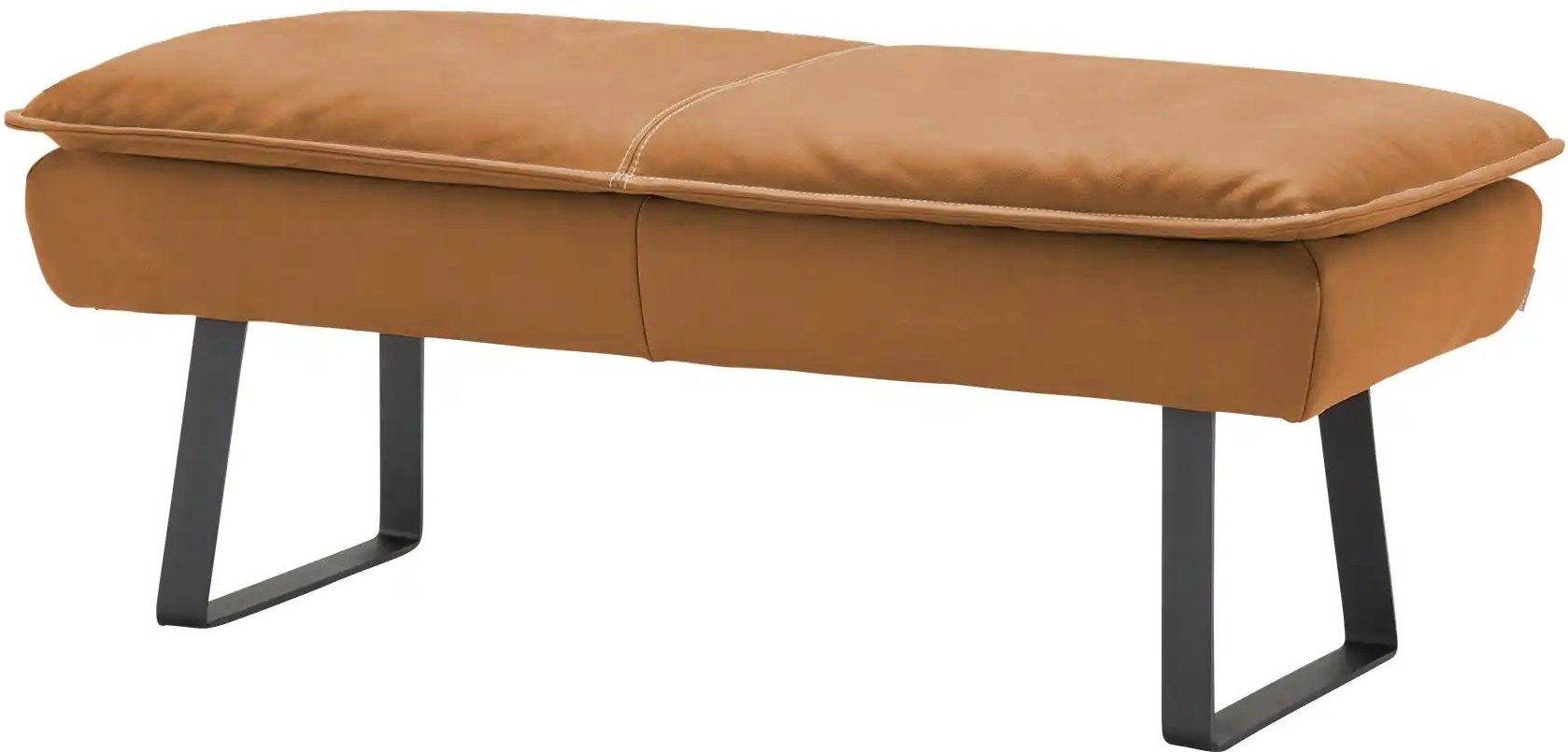 KOINOR Hockerbank Leder Alino ¦ orange ¦ Maße (cm): B: 150 H: 51 T: 56.0 Bänke > Einzelbänke - Höffner