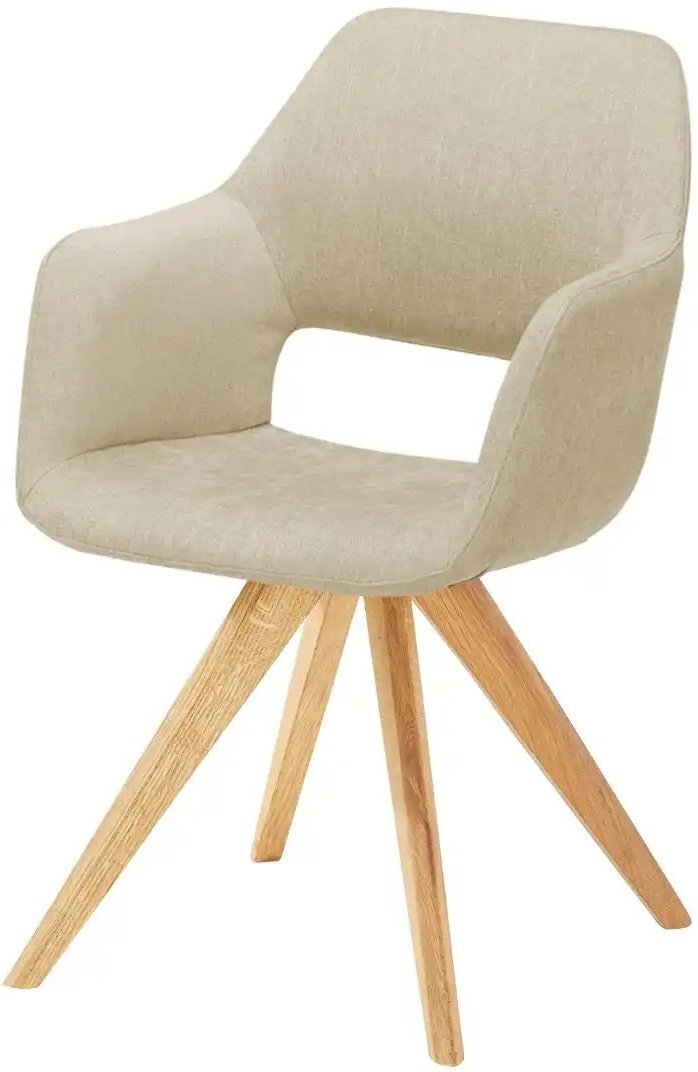 Woodford Armlehnstuhl Berlin ¦ creme ¦ Maße (cm): B: 57 H: 85 T: 67.0 Stühle > Esszimmerstühle > Esszimmerstühle mit Ar...