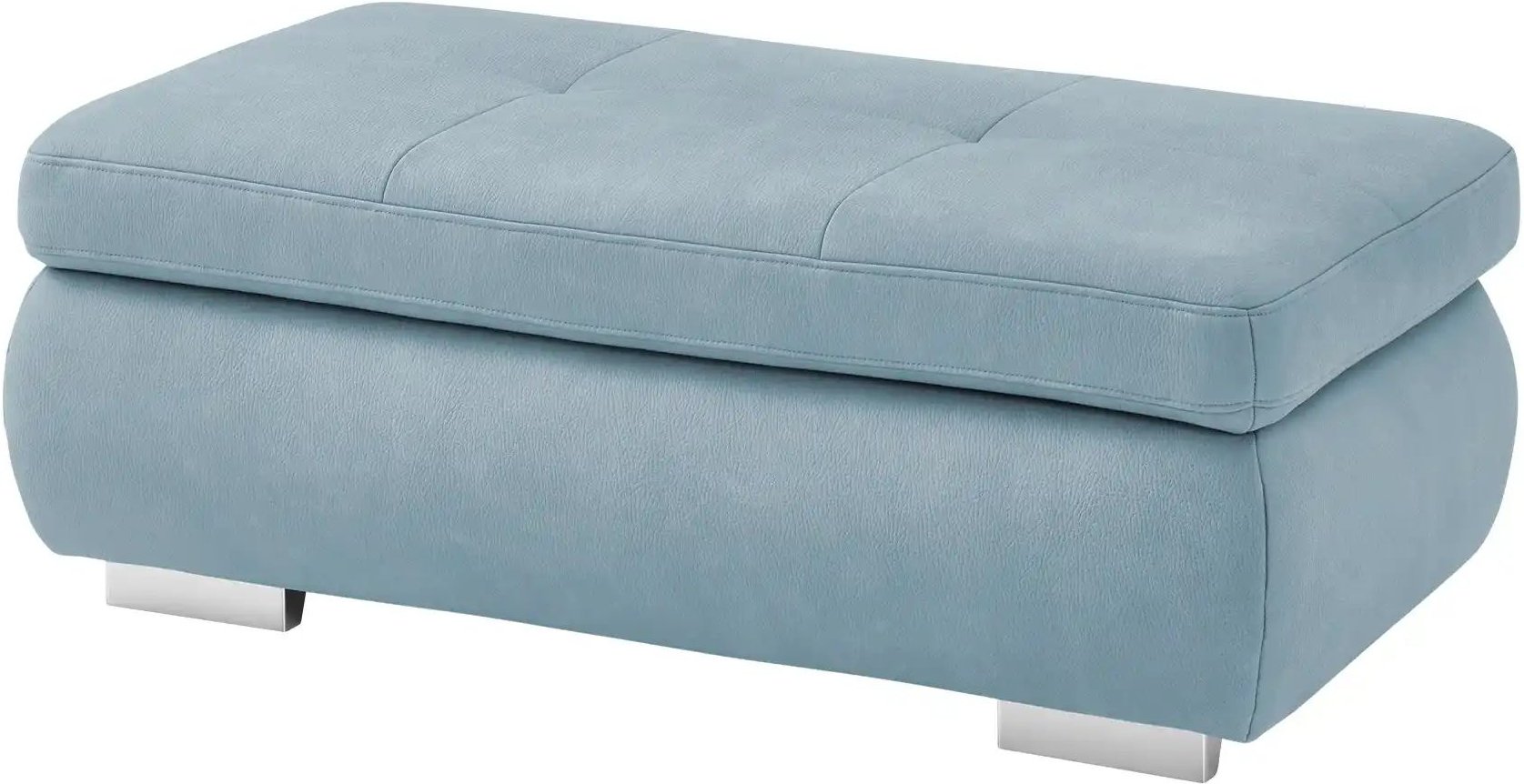 Lounge Collection XXL- Hocker  aufklappbar  Affair ¦ blau ¦ Maße (cm): B: 129 T: 64.0 Polstermöbel > Hocker - Höffner