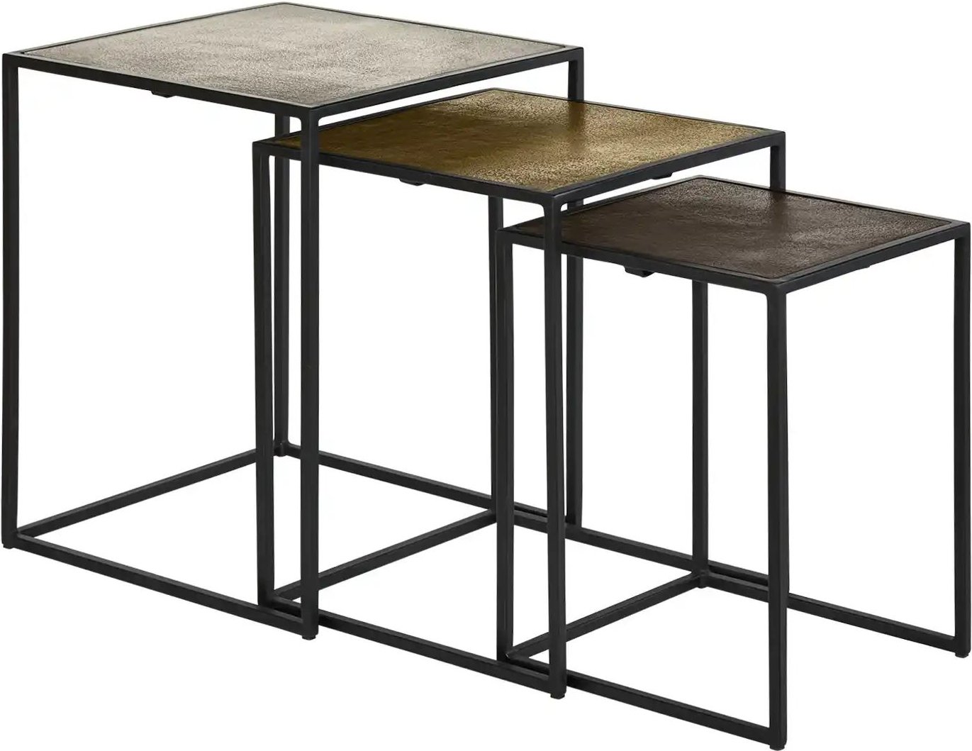 Beistelltisch 3er Set Cake ¦ mehrfarbig ¦ Maße (cm): B: 41 H: 52 Tische > Beistelltische > Beistelltische ohne Rollen -...