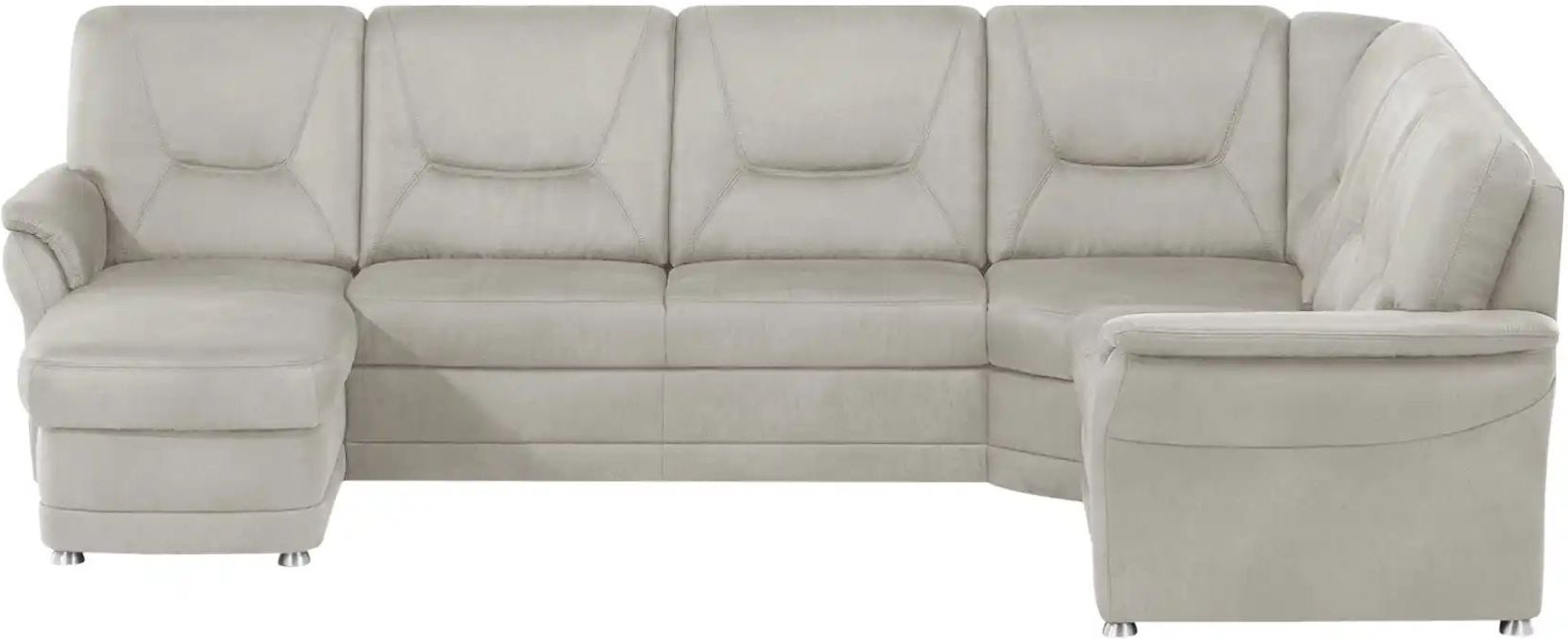 meinSofa Wohnlandschaft aus Mikrofaser Edda ¦ grau ¦ Maße (cm): B: 309 H: 96 T: 227.0 Polstermöbel > Sofas > Wohnlandsch...