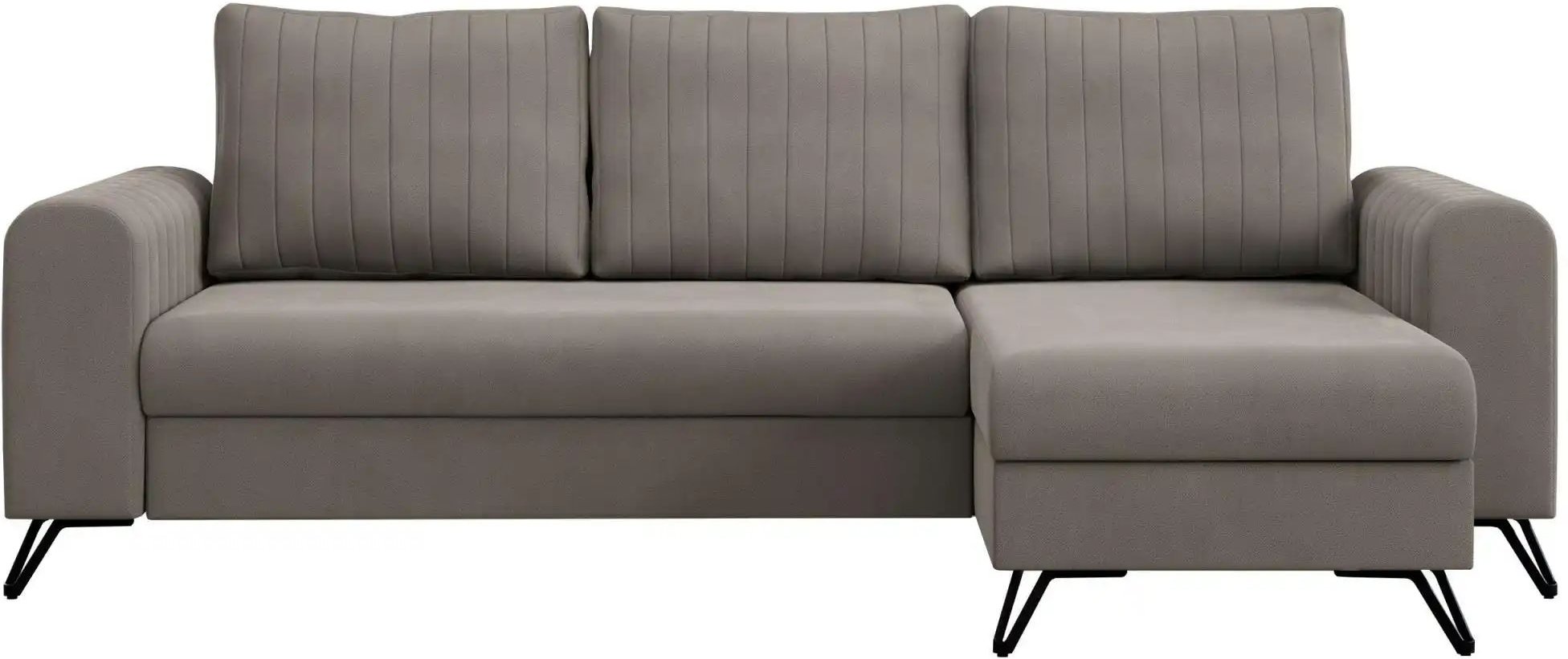 Ecksofa mit Schlaffunktion Axel ¦ braun ¦ Maße (cm): B: 242 H: 90 Polstermöbel > Sofas > 3-Sitzer - Höffner