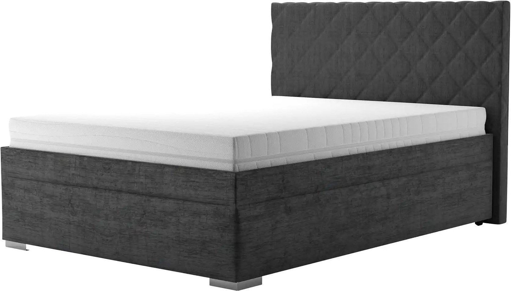 Polsterbett Kelso ¦ schwarz ¦ Maße (cm): B: 152 H: 117 Betten > Polsterbetten - Höffner