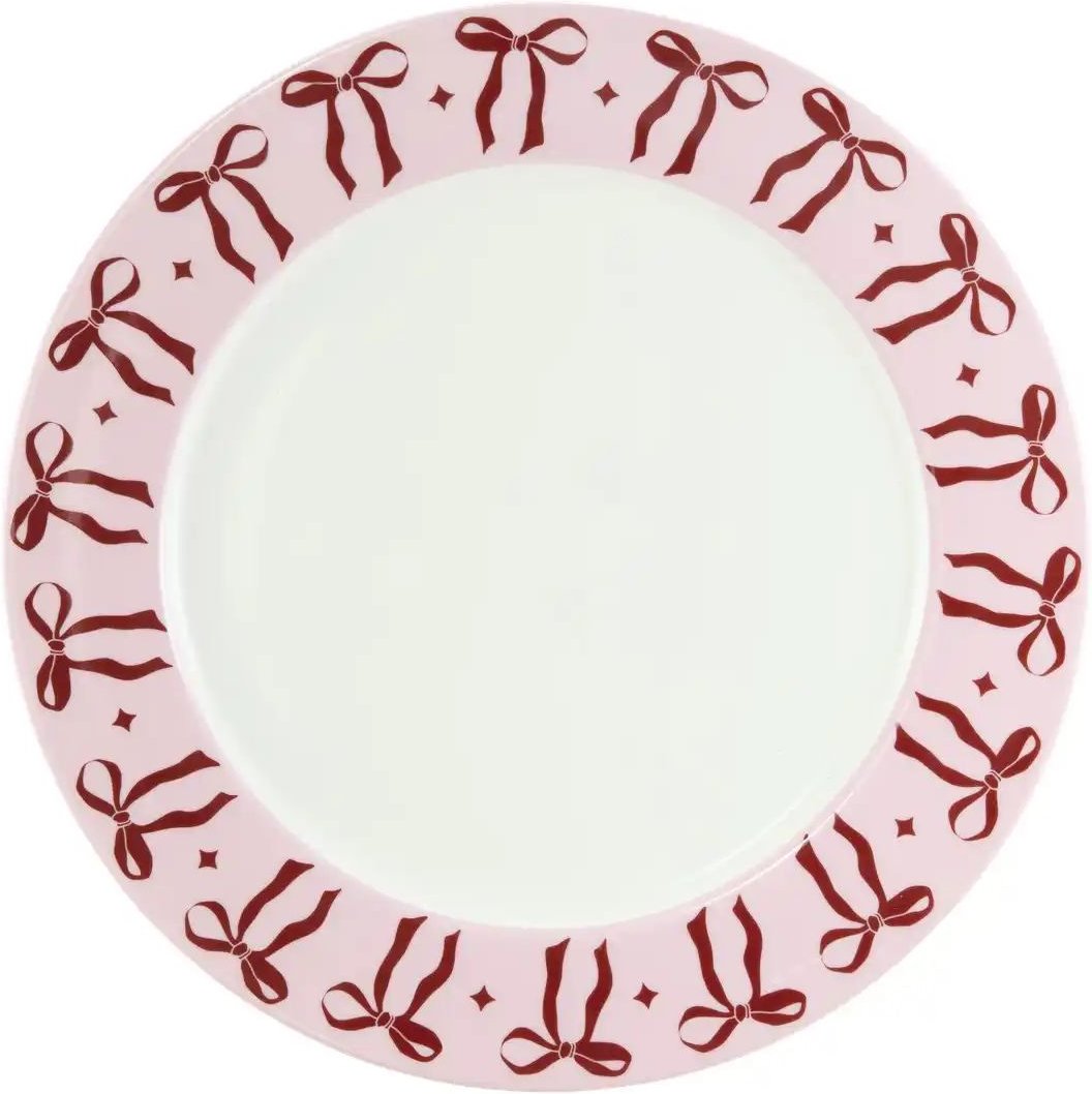 Teller Schleife ¦ rosa/pink ¦ Porzellan ¦ Maße (cm): H: 1,6 Ø: 27.3 Geschirr > Einzelgeschirrteile - Höffner