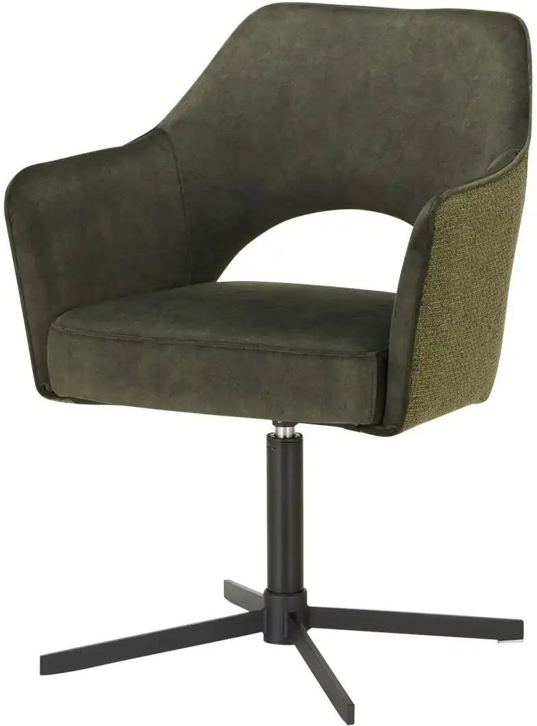 Armlehnstuhl drehbar Albert 1 ¦ grün ¦ Maße (cm): B: 62 H: 85 T: 60.0 Stühle > Esszimmerstühle > Esszimmerstühle mit Arm...
