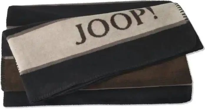 JOOP! Wohndecke ¦ schwarz ¦ 100% Baumwolle ¦ Maße (cm): B: 150 H: 1 Dekokissen & Decken > Kuscheldecken & Wohndecken -...