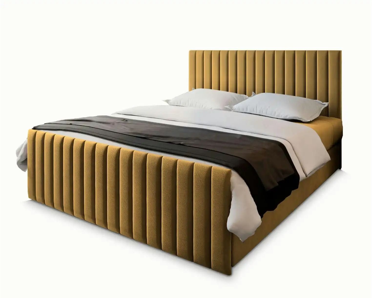 MASSENO Boxbett mit Bettkasten Arion ¦ gelb ¦ Maße (cm): B: 160 H: 98 Betten > Polsterbetten - Höffner