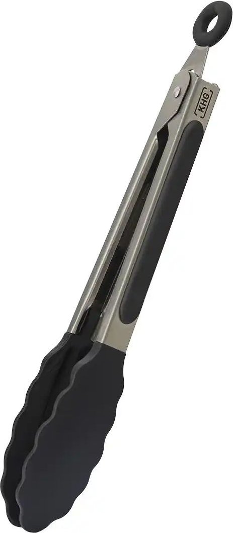 KHG Grillzange ¦ silber ¦ Edelstahl,Silikon ¦ Maße (cm): B: 3 H: 3 Küchenzubehör & Helfer > Küchenhelfer - Höffner