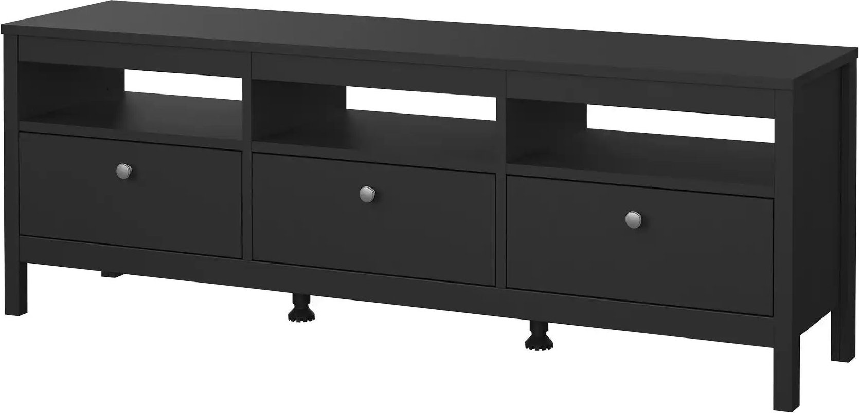 TV-Lowboard Madron ¦ schwarz ¦ Maße (cm): B: 151,4 H: 54,1 T: 38.4 Kommoden & Sideboards > TV Lowboards - Höffner