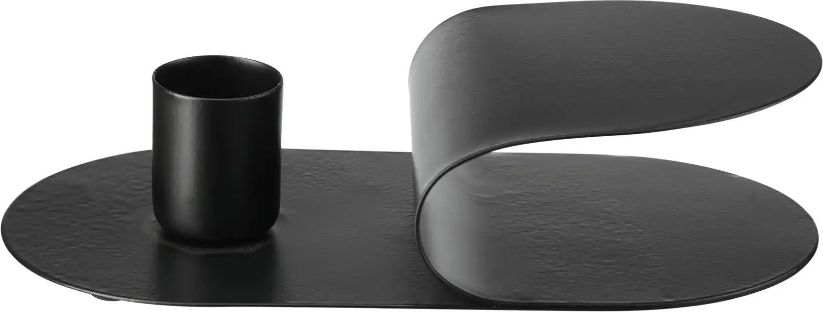 HOME STORY Kerzenhalter   ¦ schwarz ¦ Eisen ¦ Maße (cm): B: 15 H: 3 T: 8.0 Accessoires > Kerzen & Kerzenständer > Kerzen...