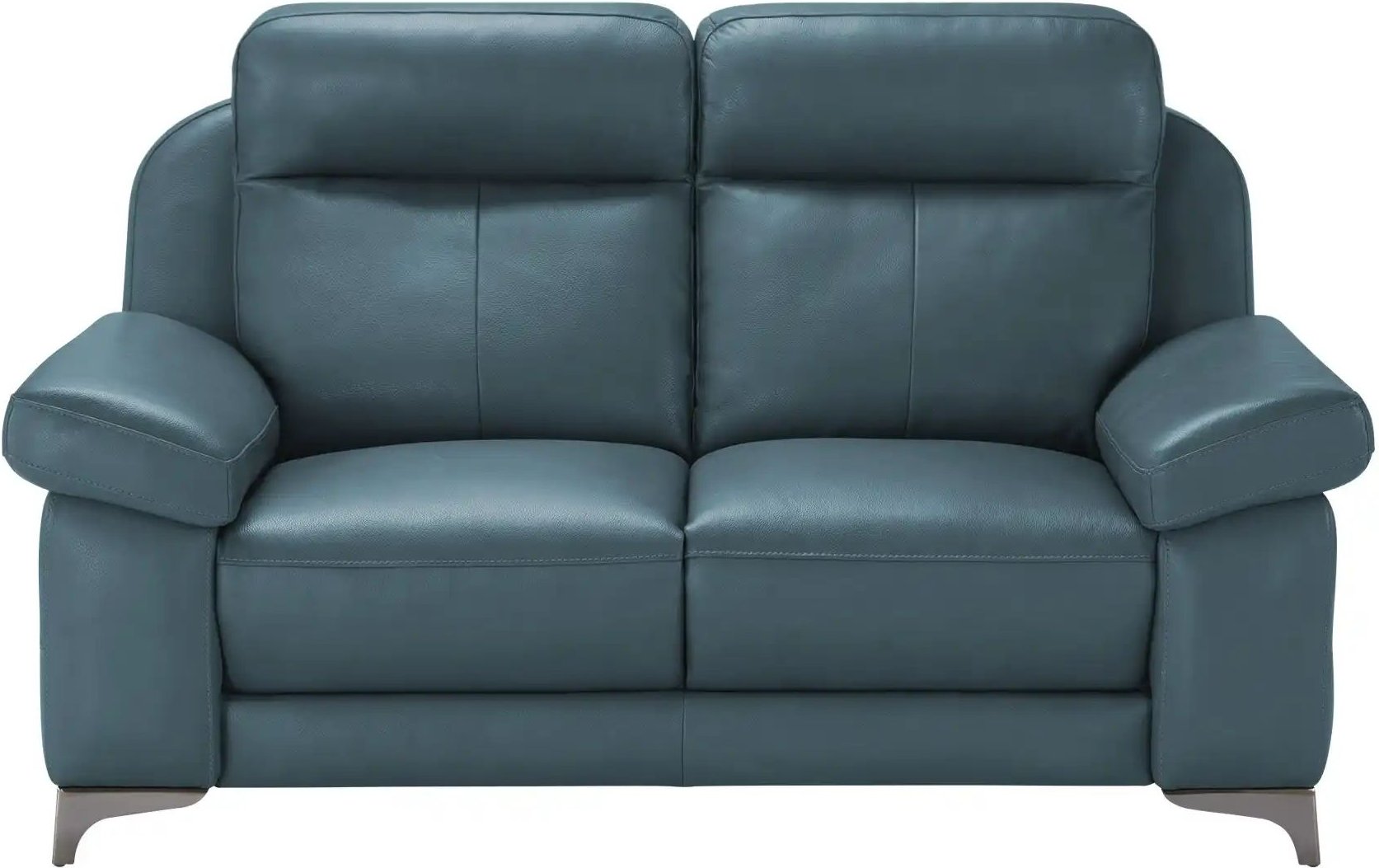 Wohnwert Sofa 2-sitzig aus Echtleder Arianna ¦ türkis/petrol Polstermöbel > Sofas > 2-Sitzer - Höffner