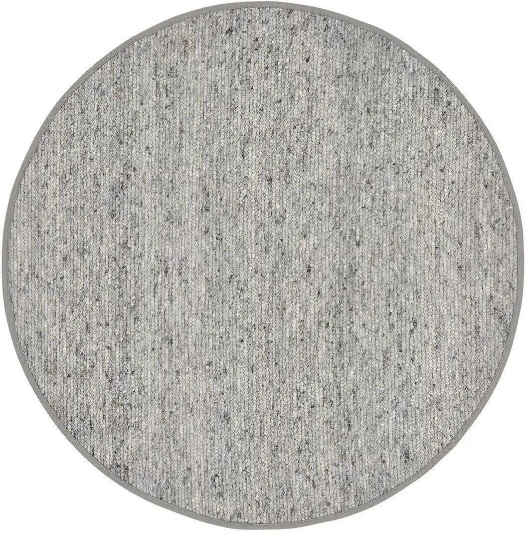 Handweber Rosenheim ¦ grau ¦ Wolle Ø: 100 Teppiche > Naturteppiche - Höffner