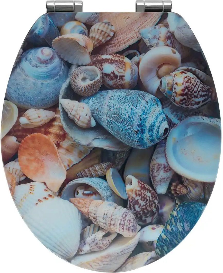 WC Sitz ¦ grau ¦ Kunststoff ¦ Maße (cm): B: 38 T: 44.5 Badzubehör - Höffner