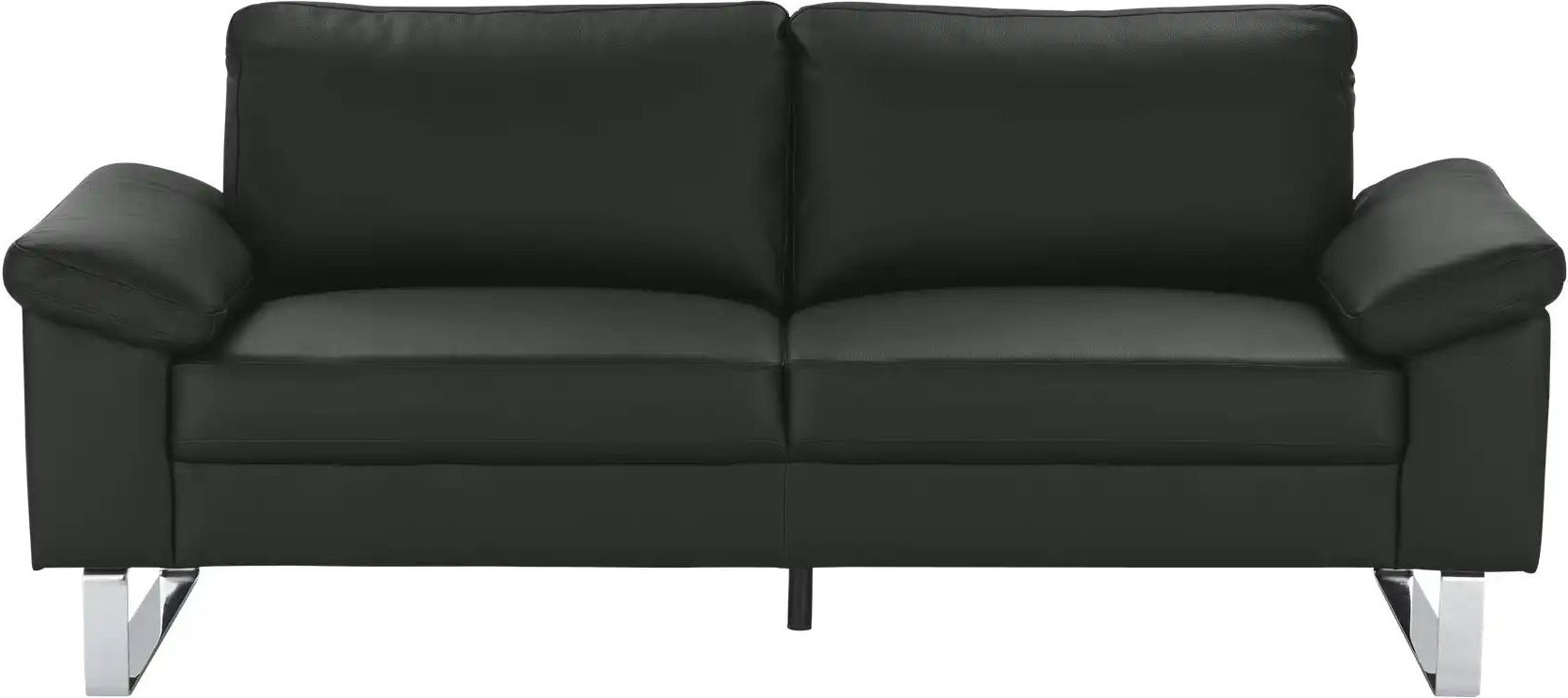 Thumbnail - Max Schelling Ledersofa aus Echtleder Maximum ¦ schwarz ¦ Maße (cm): B: 204 H: 89 T: 97.0 Polstermöbel > Sofas > 2-Sitze...