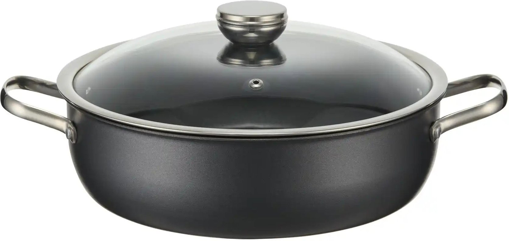 Meisterkoch Servierpfanne LOTUS ¦ schwarz ¦ Carbonstahl ¦ Maße (cm): H: 8 Ø: 28 Töpfe & Pfannen & Zubehör > Pfannen > ...