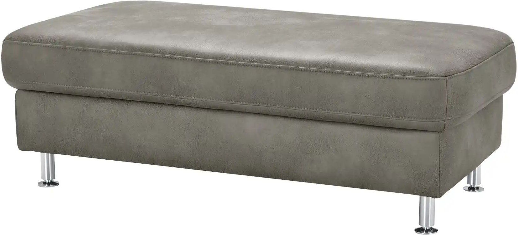 Mein Sofa bold XXL Hocker Veit ¦ grau ¦ Maße (cm): B: 130 H: 46 T: 65.0 Polstermöbel > Hocker - Höffner