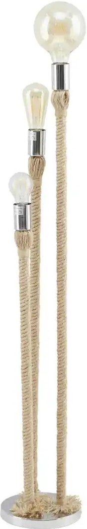 KHG Stehleuchte 3-flammig Seiloptik ¦ braun ¦ Maße (cm): H: 112 Ø: 20 Lampen & Leuchten > Stehlampen - Höffner