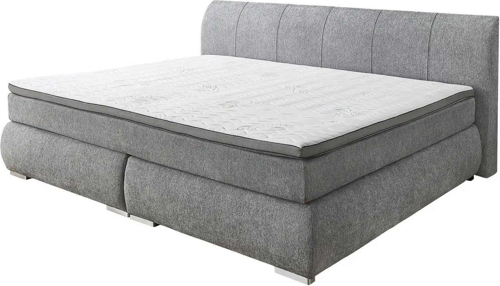 Familien-Boxspringbett Flamborough ¦ grau ¦ Maße (cm): B: 248 H: 108 Betten > Boxspringbetten - Höffner