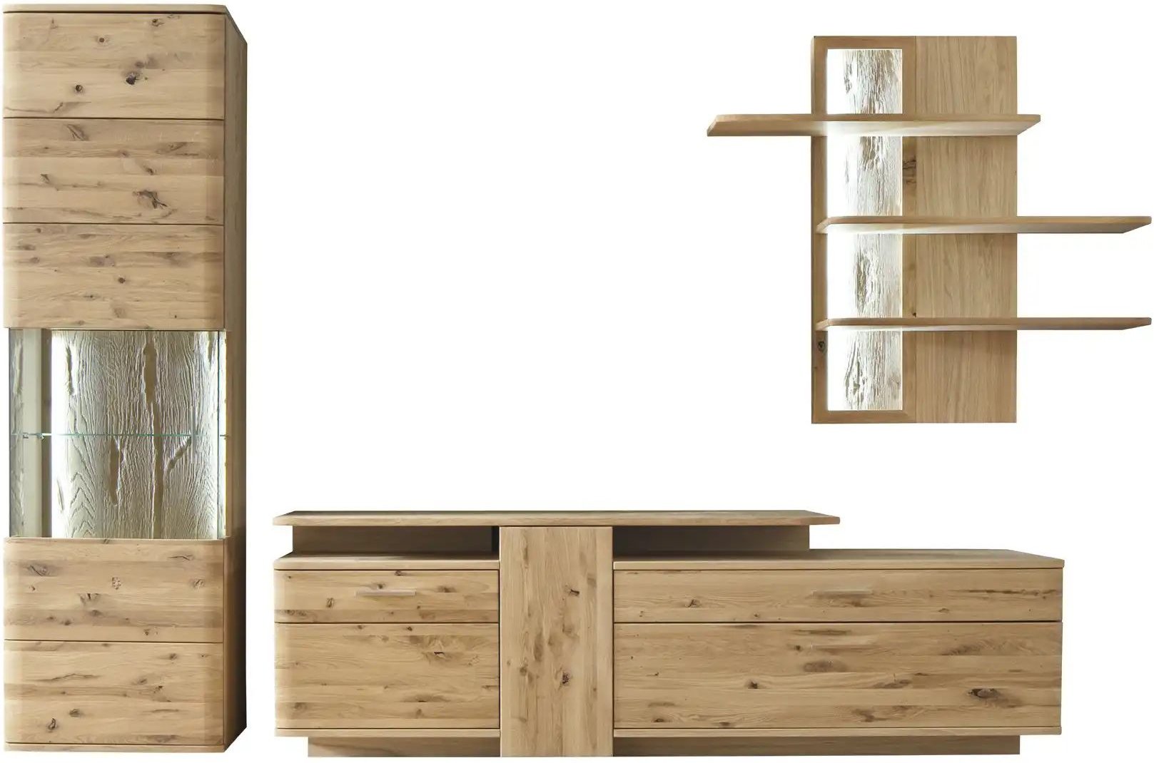 Woodford Wohnwand Astoria ¦ holzfarben ¦ Maße (cm): B: 320 H: 208 T: 45.0 Kommoden & Sideboards > Wohnwände - Höffner