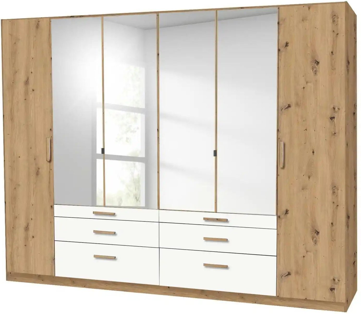 Drehtürenschrank Moffat ¦ holzfarben ¦ Maße (cm): B: 271 H: 210 Schränke > Kleiderschränke > Drehtürenschränke - Höffne...